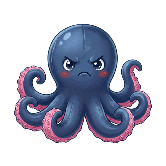 Angry octopus