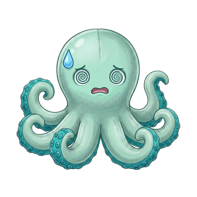 Overthinking octopus